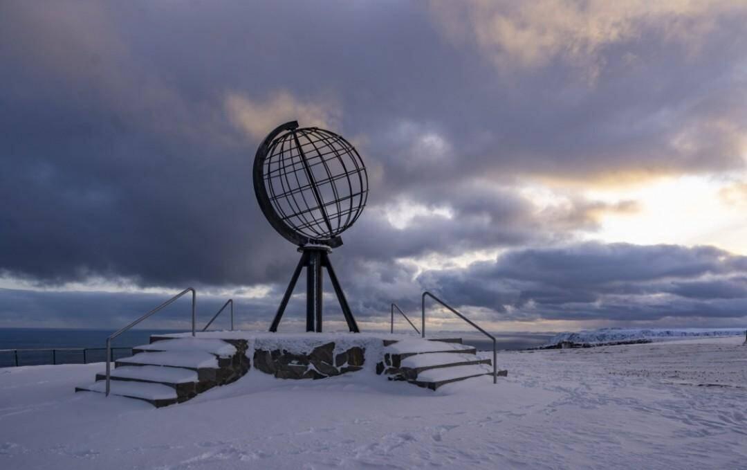 Der Globus auf dem Nordkap