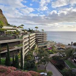 Blick vom hinteren Teil des Hotels