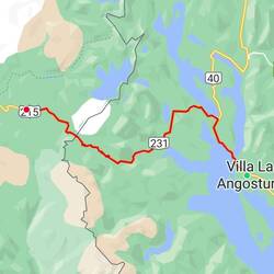 The route, at least as far as I got (33 miles)