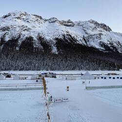 St. Moritzer See zugefroren