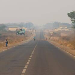 Kurz nach Sonnenaufgang geht es los
