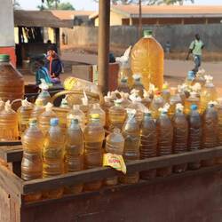 In Tibati gibt es leider nur Super an den Buschtankstellen