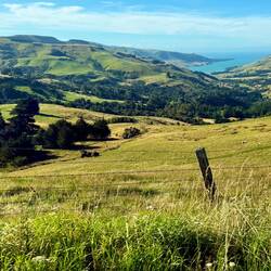 Looking out towards where we hiked earlier in the day