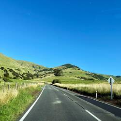 Once we got out of the city we drove through New Zealand ag land