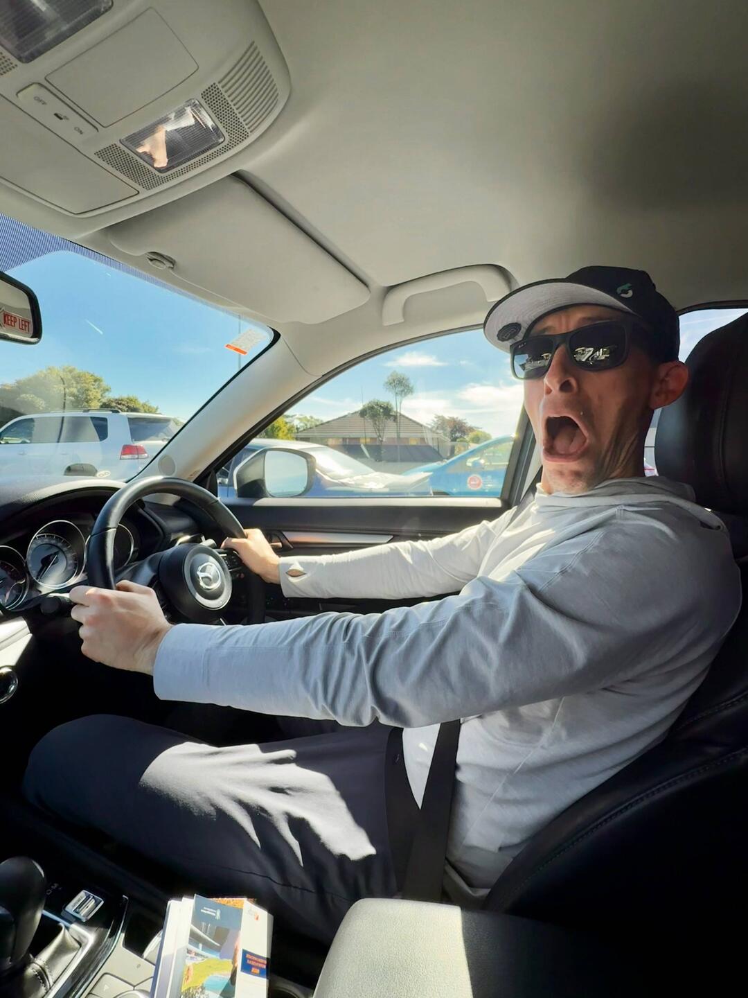 First timing driving on the left side of the road in New Zealand!