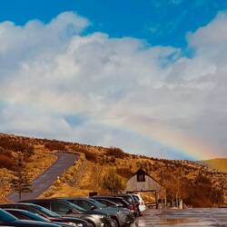 Rainbow after the sleet storm, Wanship, UT