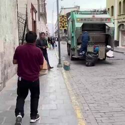 Garbage collection is like an ice cream truck coming through with music and people bring their bags