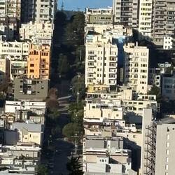 Lombard Street aus der Ferne (Den Berg geben wir uns noch die Tage 🥵 )