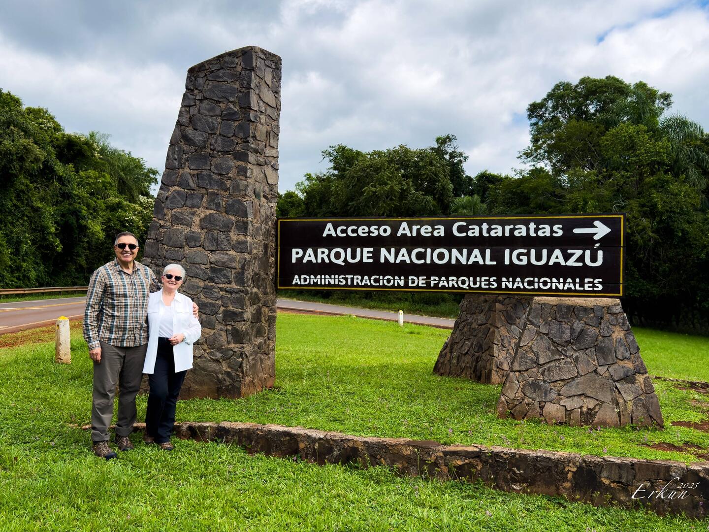 En route to the Triple Frontier Landmark — Argentina.