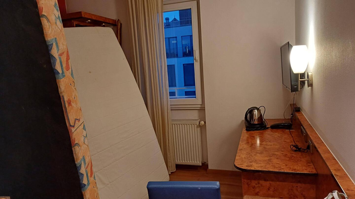 Das Hotelzimmer vor dem Abflug