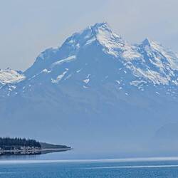 Mount Cook close up from Lake Pukaki