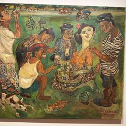 Flirting with the Jamu Lady, Sudjana Kerton, Indonesia, 1989.