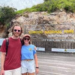 Dry land after days at sea