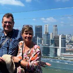 Auf dem Observation Deck.
