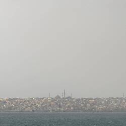 Blick auf die Hagia Sophia und Blaue Moschee