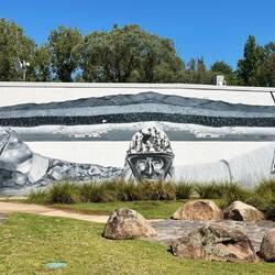 Mural on the Khancoban Cafe wall
