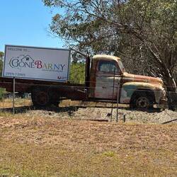 Entrance to Gone Barny cafe
