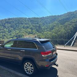 Our Jeep in front of Murray 1 Power Station
