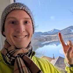 Mein Blick aus dem Fenster mi dem heutigen Ziel