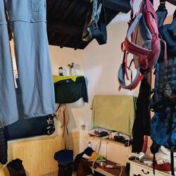 Leider kein Trockenraum, sondern unser Schlafzimmer