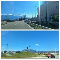 Brücke und Fackelträger