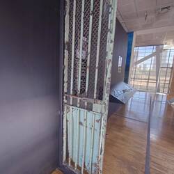 cell door from public jail where political prisoners were held