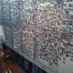 A picture wall of some of the missing