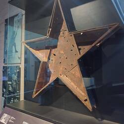 The star symbol of Communist party of Chile saved from the Pinochet regime