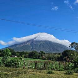 Der Vulkan Concepcion am Morgen