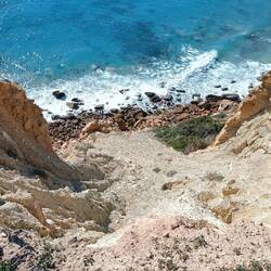 Auch hier ist ein Teil des Fischerpfades erodiert 😩.