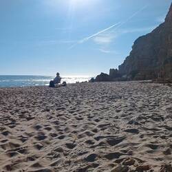 Strandleben nach getaner Arbeit