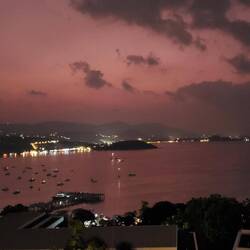 The end of the sunset!