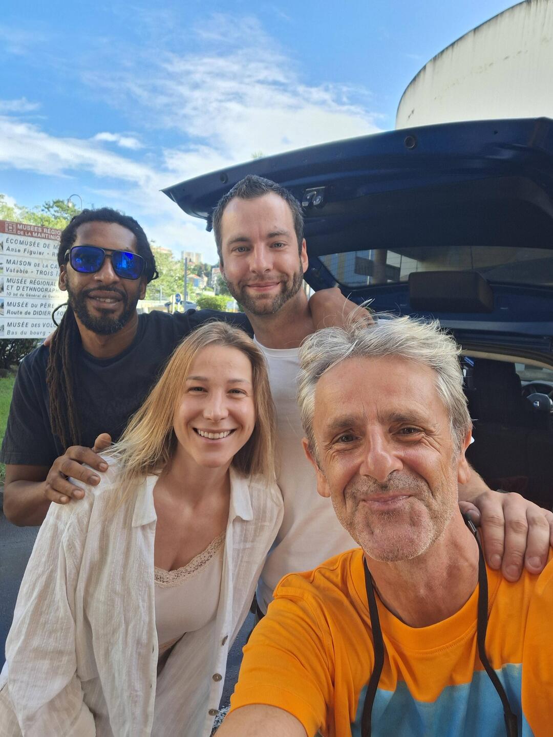 Felix and Maniak, der uns so toll nach Fort de France gefahren hat...welch herrliche Fahrt