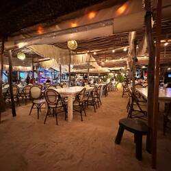 Fischerrestaurant am Abend