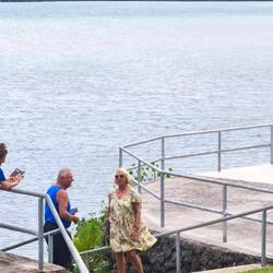 Silvia mit Cook an seiner Landestelle