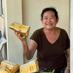 Jackfruit seller