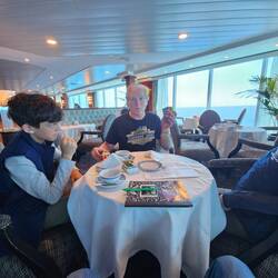 Getting a lesson in how to solve a Rubik's cube