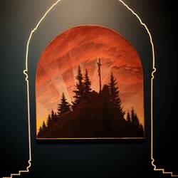 Крест В Горах. Неизвестный художник по оригиналу Каспара Давида Фридриха