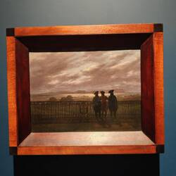 Братья С.И. и А. И. Тургеневы и В.А. Жуковский. Около 1827.