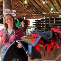 Hier bekommen wir unsere Ausrüstung