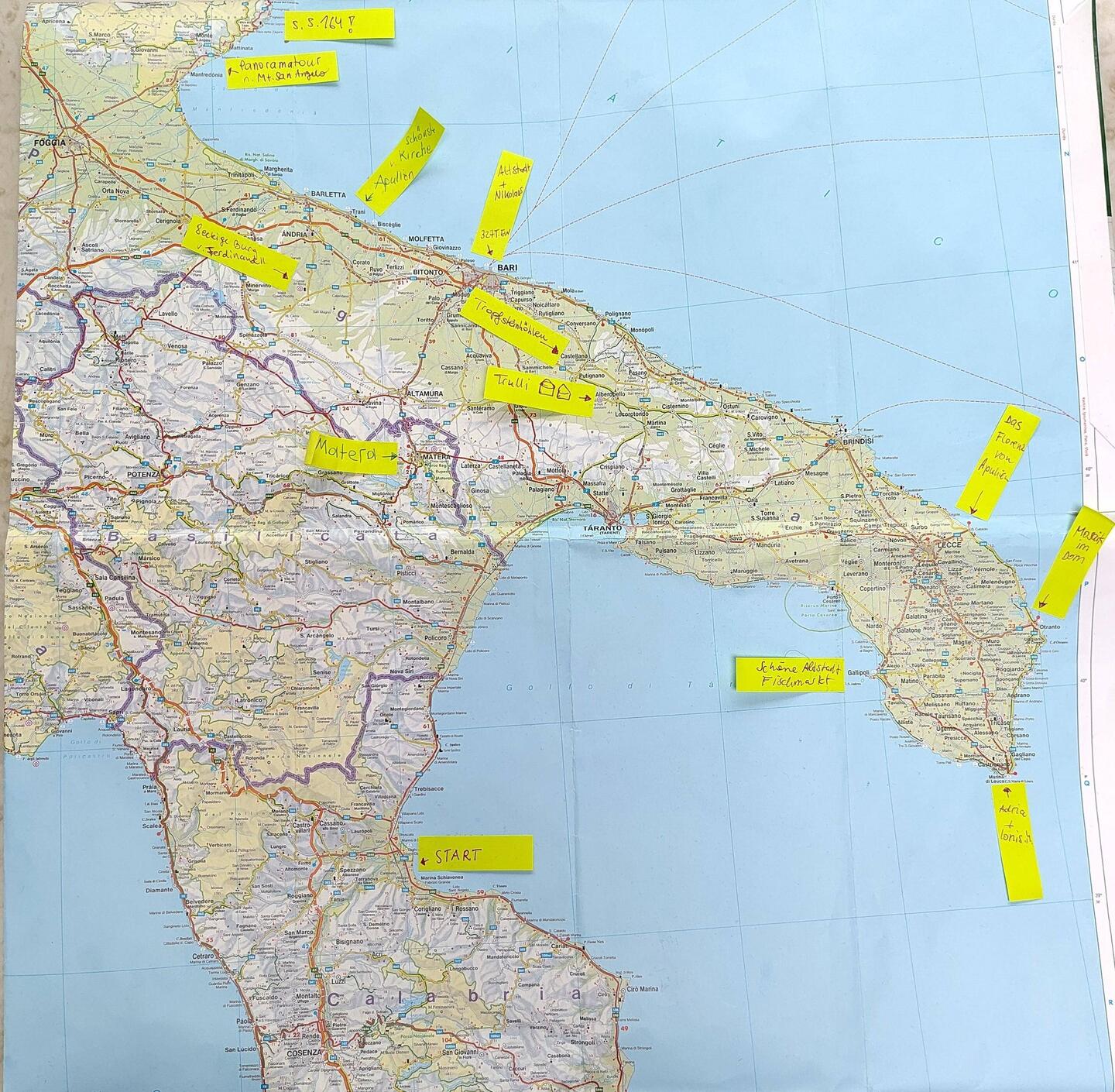 Der Plan für die nächsten Tage