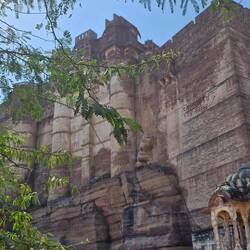 Meherangarh Fort von unten