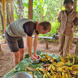 Beim verrückten Banana Man panschen wir Bananensaft