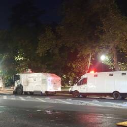 10pm and the police clear the parks of people