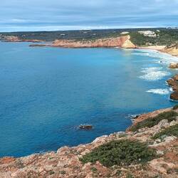 Blick in Richtung Praia do Zavial