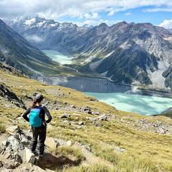 Clouds had pretty much cleared up by our walk down.