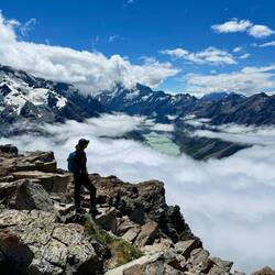 Looking out over Hooker Lake