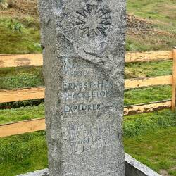 Shackleton's grave - his wife insisted his body be sent back here for burial