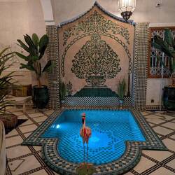 Im Atrium des Riad