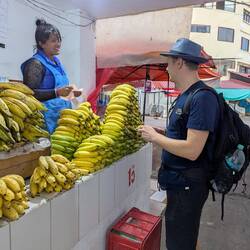 Und eine unglaubliche Vielfalt (an Bananen) auf dem Markt 😇